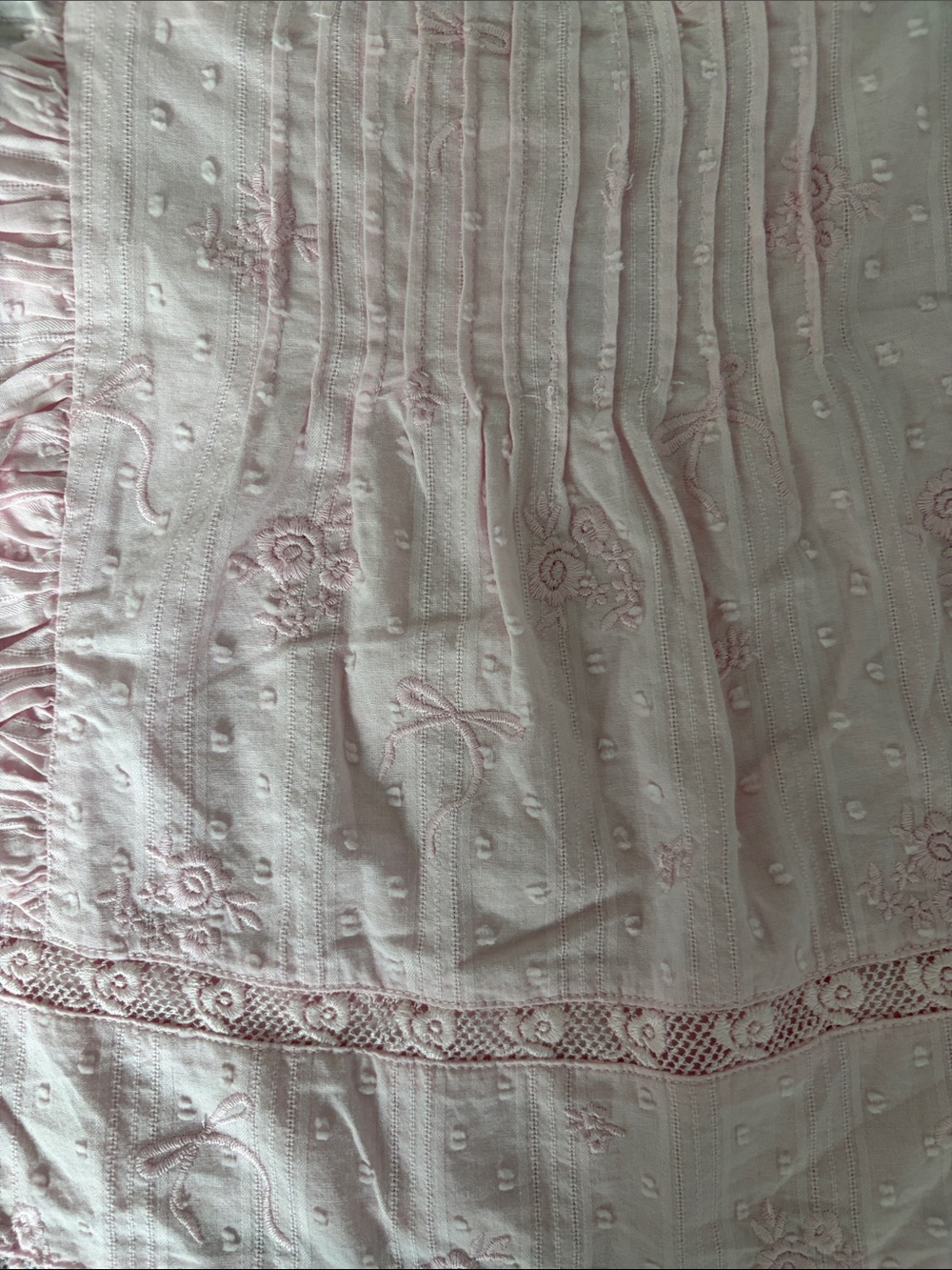 NWT LoveShackFancy x Target Girls Rebecca Pink Alouette Ruffle Tank Top 16 - Picture 5 of 6
